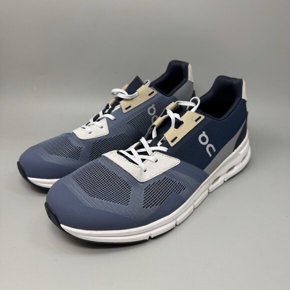 On Cloudrift Mens Size 11.5  Running Shoes Blue White Athletic Trainer Sneakers - Picture 3 of 9